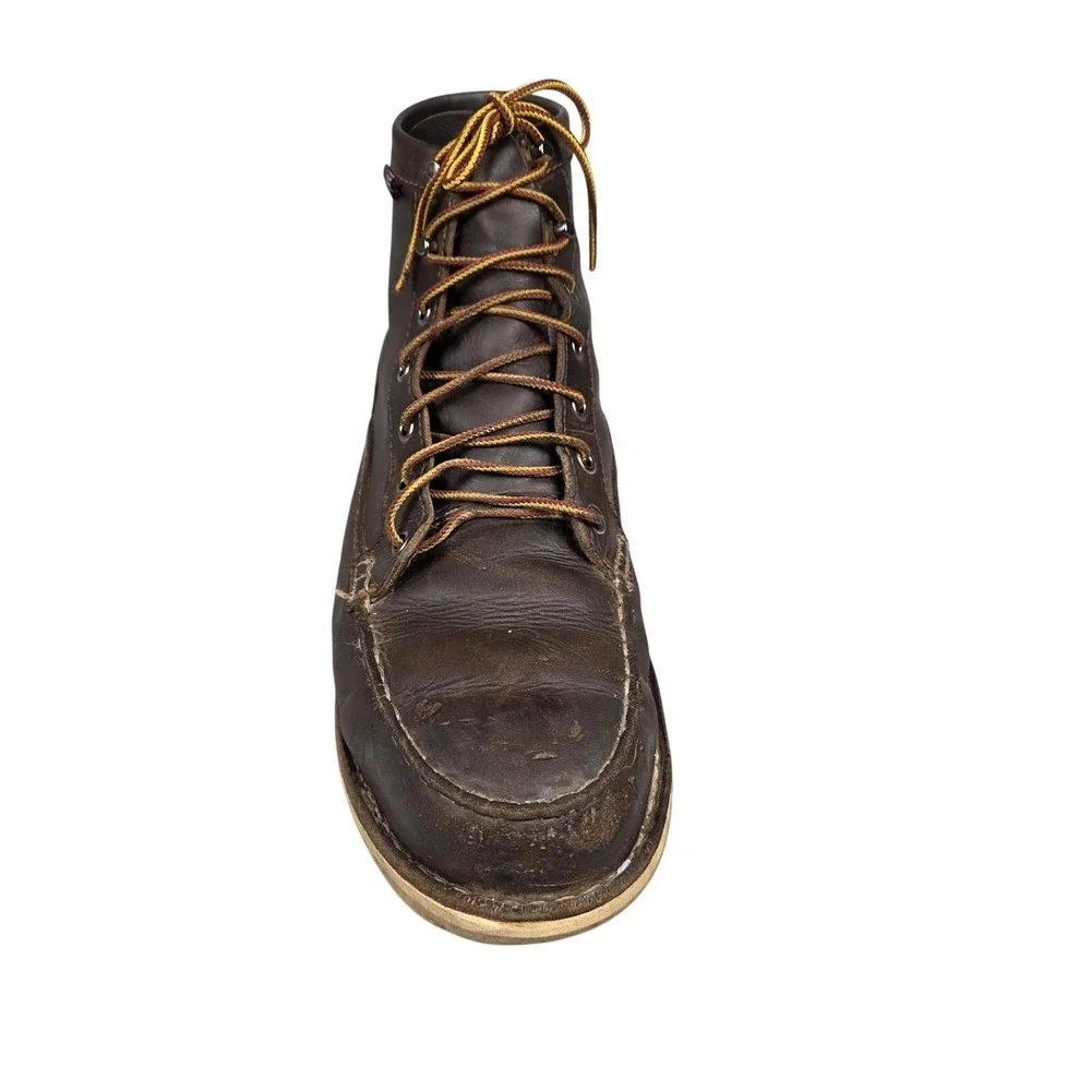 Danner Boots Mens Size 12 Brown Leather‎ Bull Run Moc 6 Steel Toe Work Safety